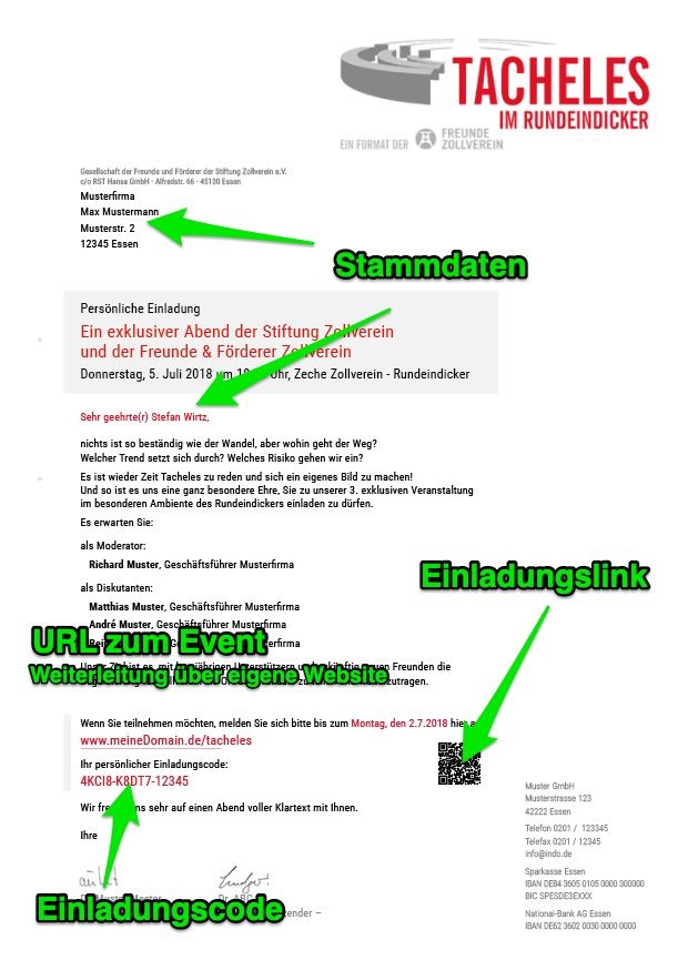 Gedruckte Personalisierte Einladungen Erstellen