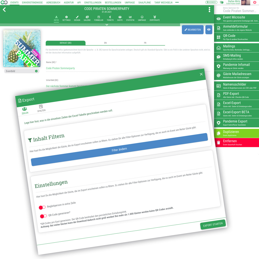 Erweiterter Excel-Export in der Beta-Phase Excel-Exporte flexibler & individueller gestalten