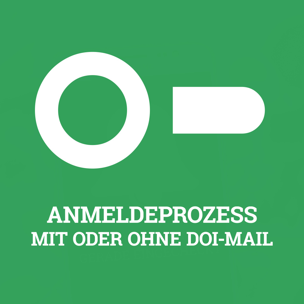 Anmeldung der Gäste mit oder ohne DOI-E-Mail Vereinfache Deinen Anmeldeprozess