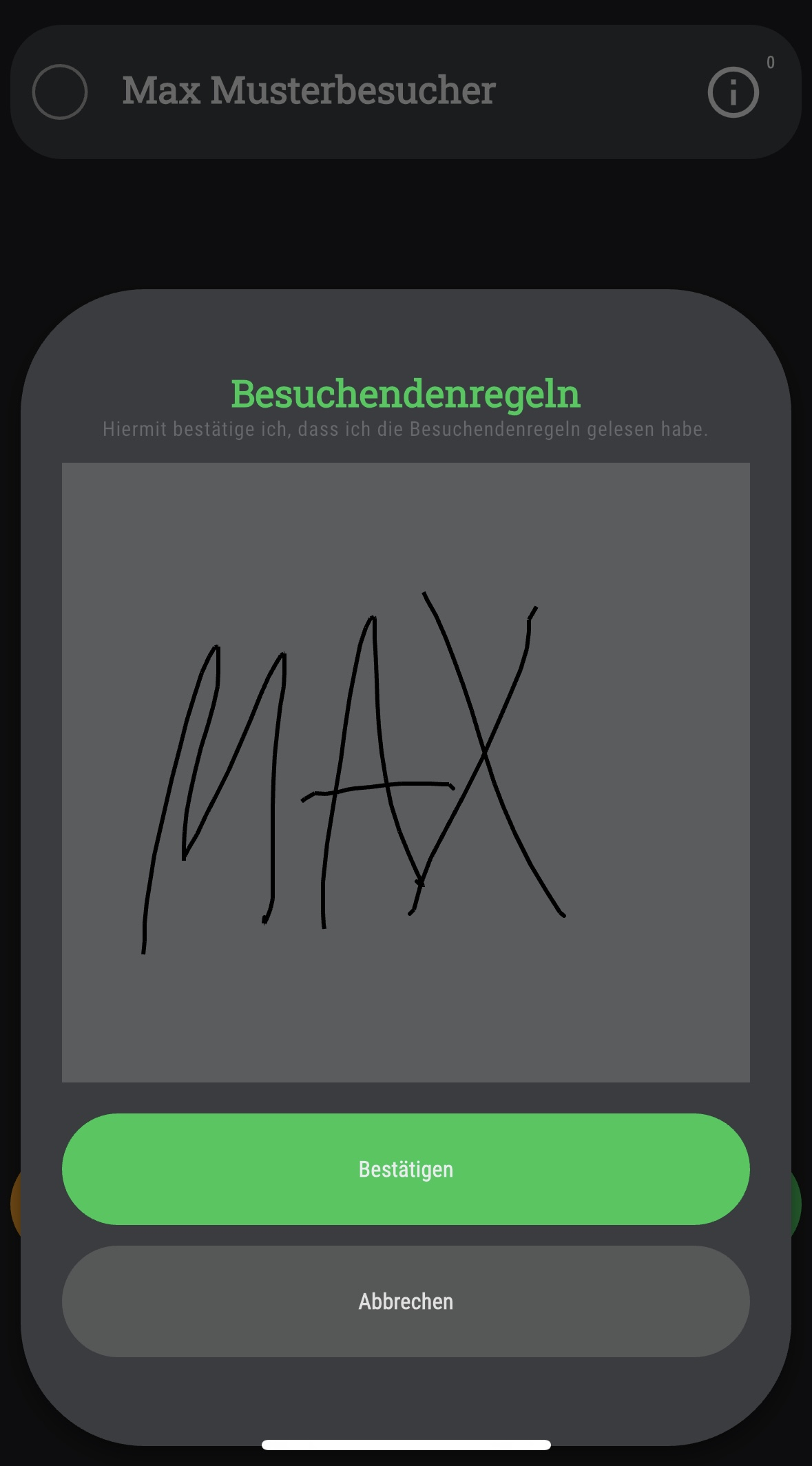 Check-in inkl. digitaler Unterschrift • Einverständnisse ganz einfach einholen