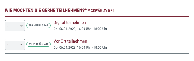 Unterschiedliche Workflows bei hybriden Events • Jeder bekommt die Infos, die er benötigt