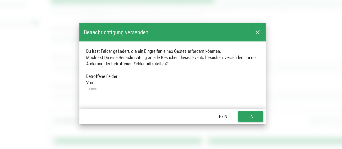 Wann - Wann geht diese E-Mail an Deine Gäste?