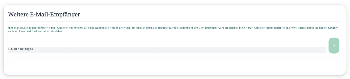 Weitere E-Mail-Empfänger - 