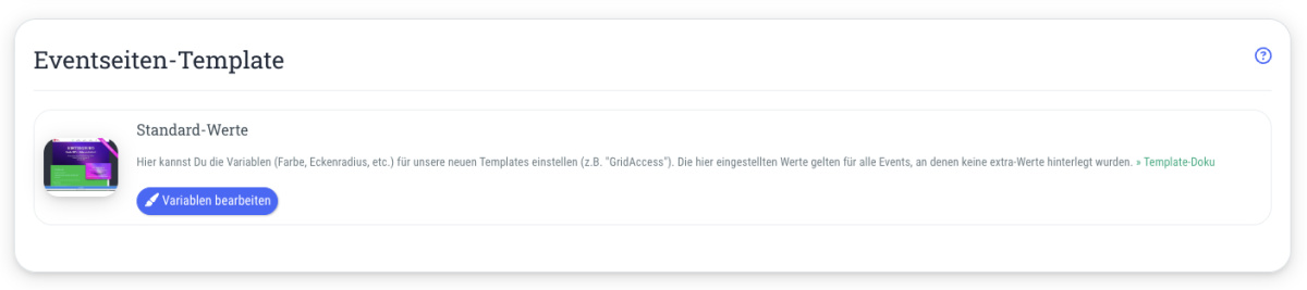Eventseiten-Template - 