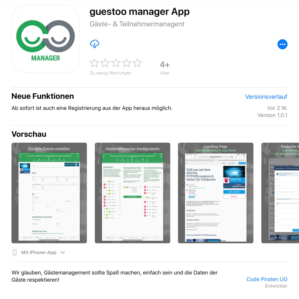 Die guestoo App ist da! Push-Mitteilungen und Gäste-Check-in
