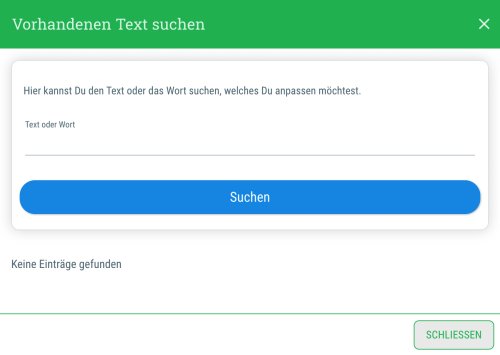 Dialog-Fenster: Neue Übersetzungen anlegen