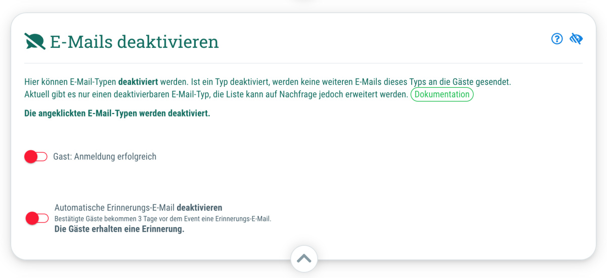 E-Mails deaktivieren - 