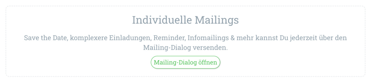 Individuelle Mailings - 