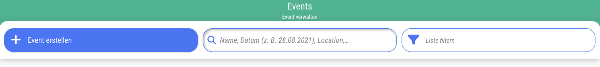 Events suchen und filtern - 