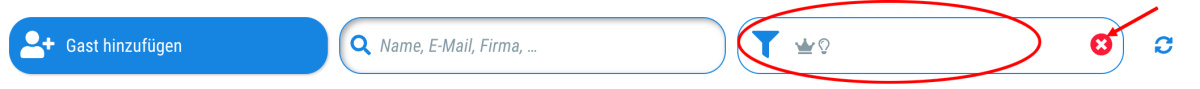 Es sind keine / zu wenige Gäste in meiner Gästeliste - wo kann ich sie finden? - 