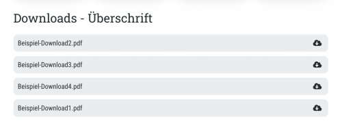 Beispiel: Downloads im Template 