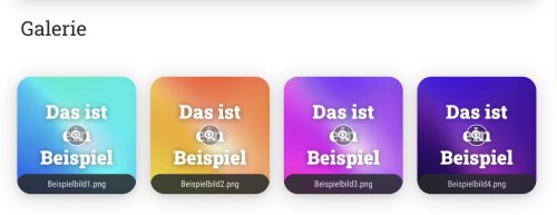 Beispiel: Galerie im Template 