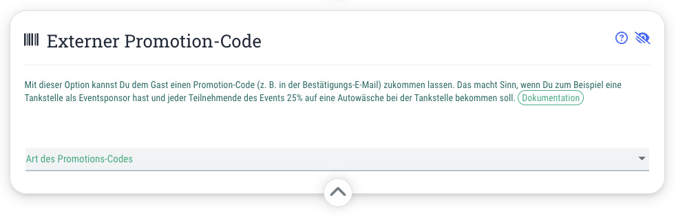 Externer Promotion-Code - (ab Business-Tarif)