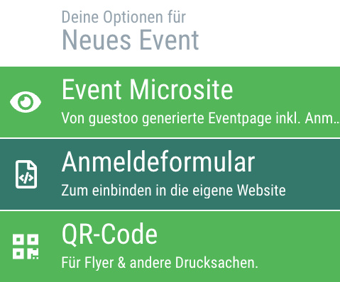 14. Anmeldung über Eventseite, Formular oder QR-Code - 