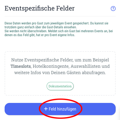 10. Anmelde-Formular anpassen: Eventspezifische Felder - 
