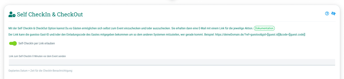 7. Optional: Self-Check-in aktivieren (ab Pro-Tarif) - 