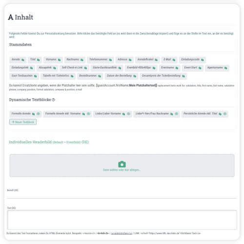 3. Nutze Platzhalter um Dein Mailing zu personalisieren