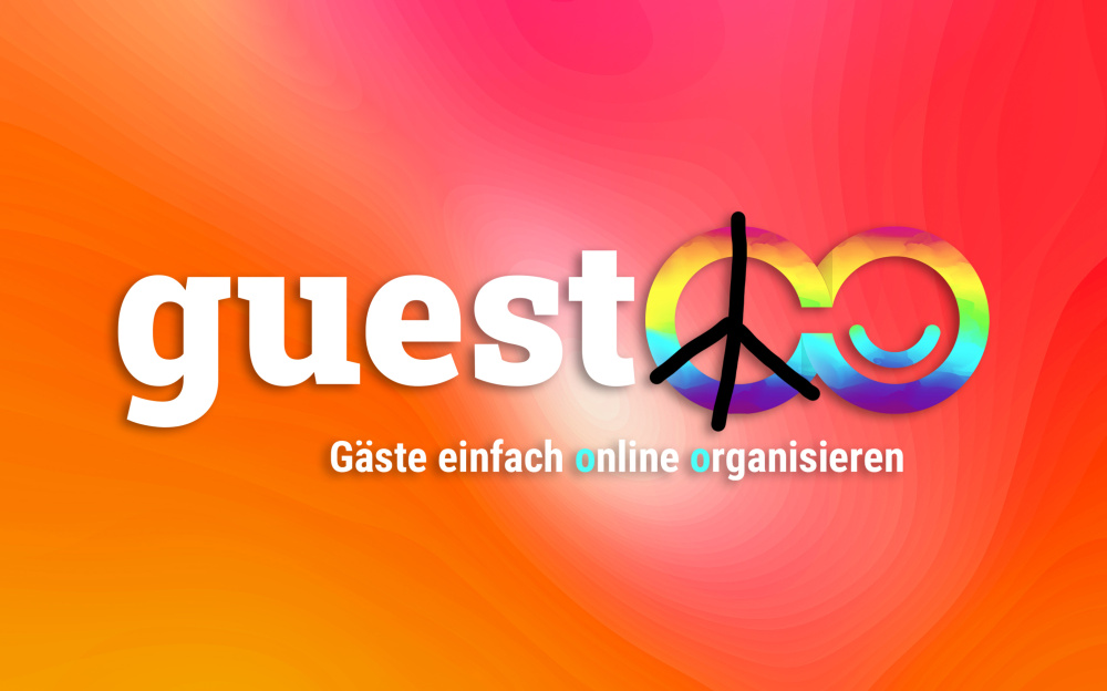 Pride and Peace Modifiziertes guestoo Logo zum Pride Month