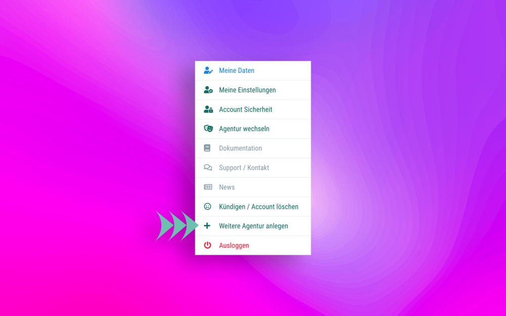 Noch einfacher neue Agenturen anlegen Kleine Anpassung für mehr Komfort