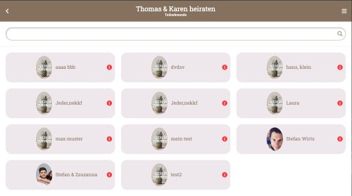 So sieht die Teilnehmendenliste auf der Event-Seite aus