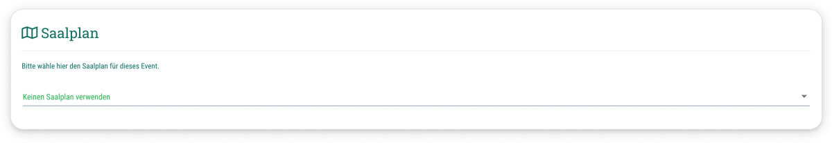 Saalplan - (Nur mit Zusatz-Feature)