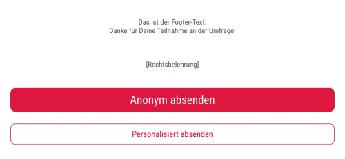 Beispiel: Footertext & Rechtsbelehrung