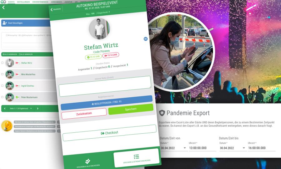 Digitale Corona-Dokumentation • Automatisch beim Ticketkauf & CheckIn